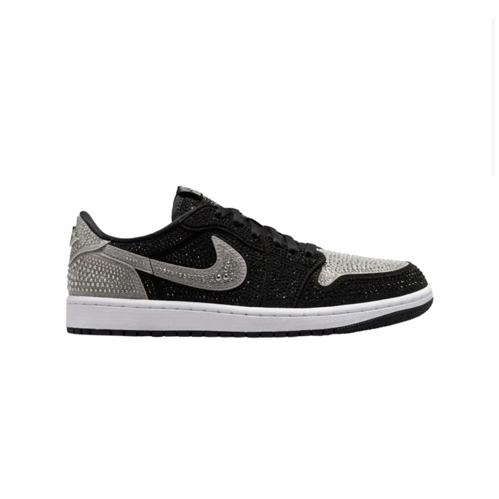 Nike Black and Silver Sneakers